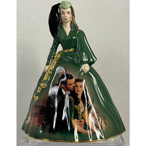 Gone With the Wind Green Velvet Dress Figurine